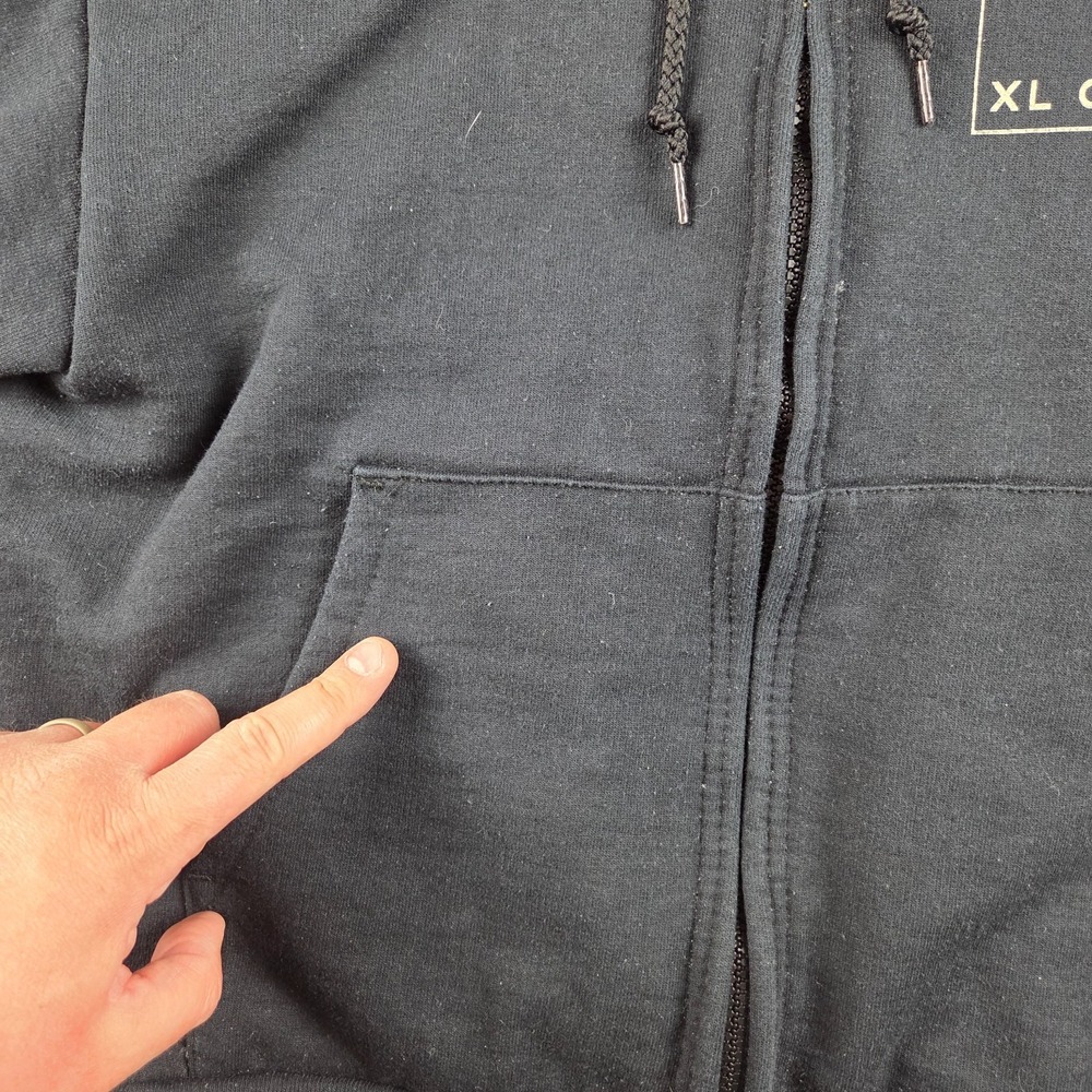 Camber Thermal Lined Zip Hoodie Small Black USA Made Heavyweight Workwear - Picture 8 of 15